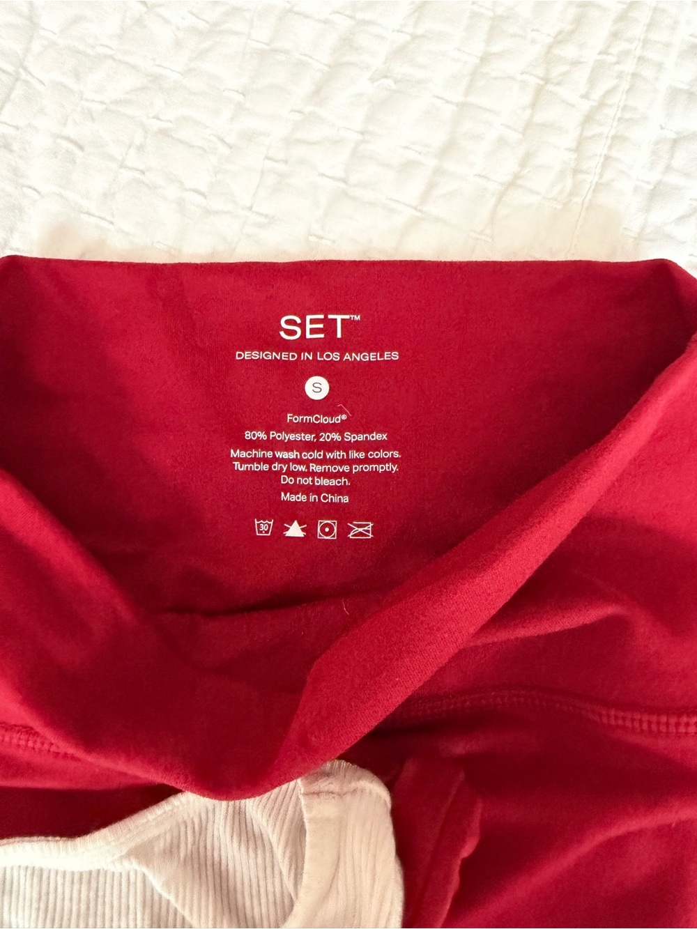 PARKE x SET Active Scallop Hem Crop Tank and Leggings - Picture 3 of 4